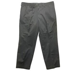 Dockers Classic Signature Khaki Mens Pants Pleated Flex Comfort  Gray Size 40x30